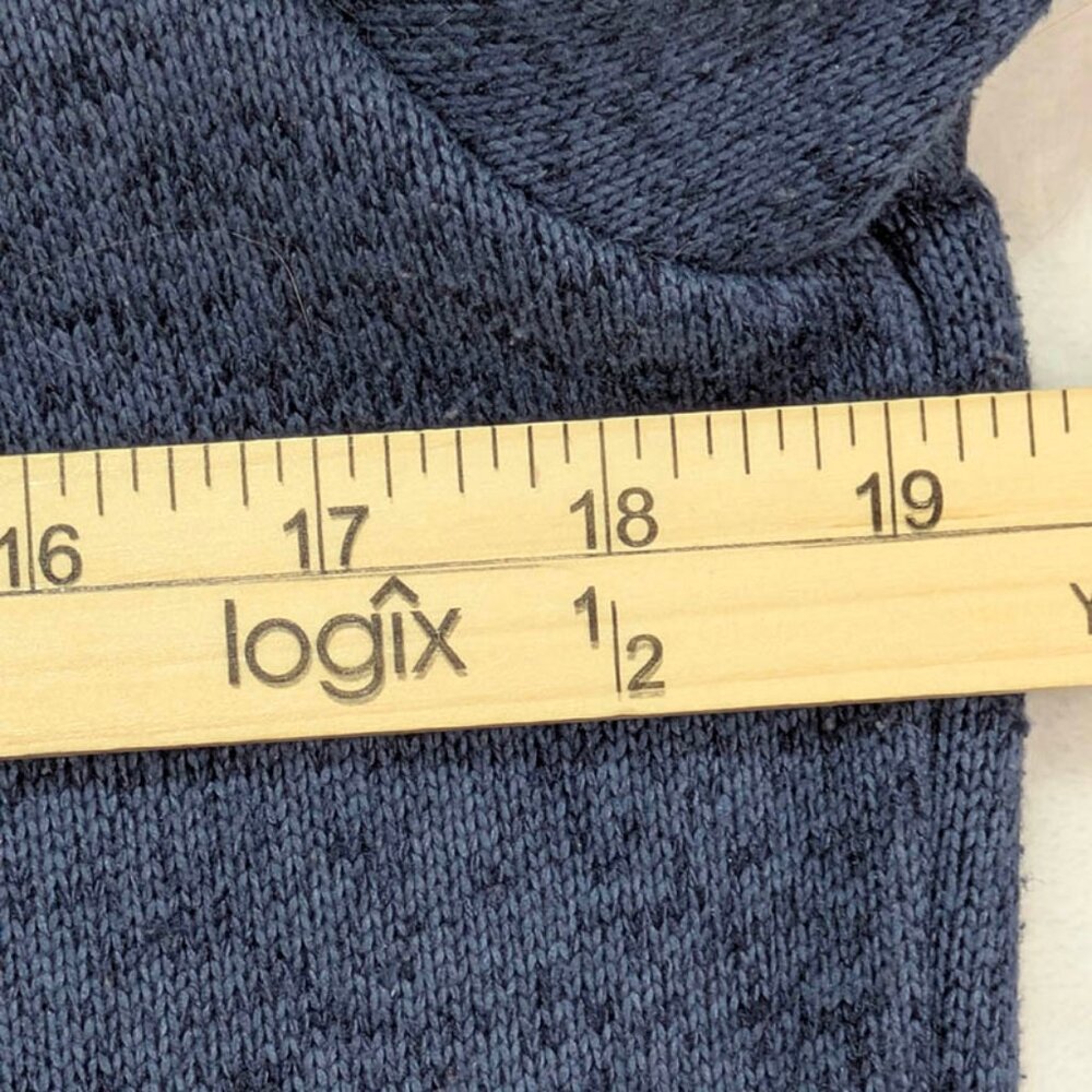 Lands' End Full Zip Womens M Blue Gorpcore Athleisure Preppy Transitional Fleece - Picture 5 of 10